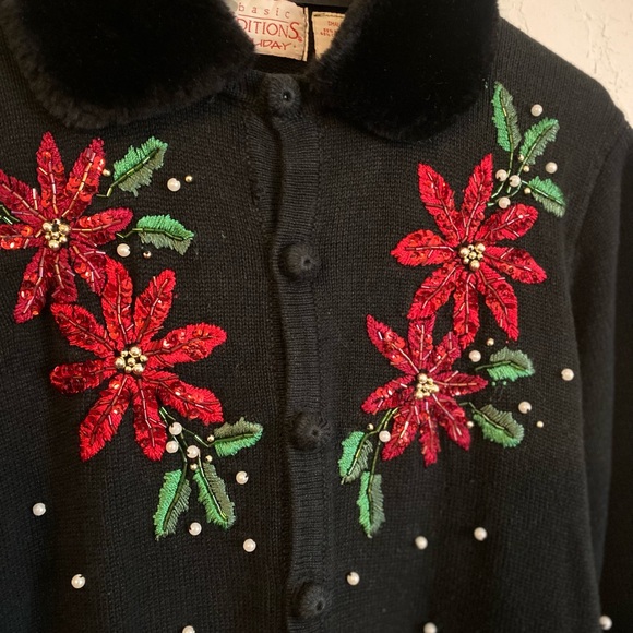 Christmas sweater Vintage 90’s Basic Editions Holiday Christmas sweater🎅🏻 - Picture 8 of 11